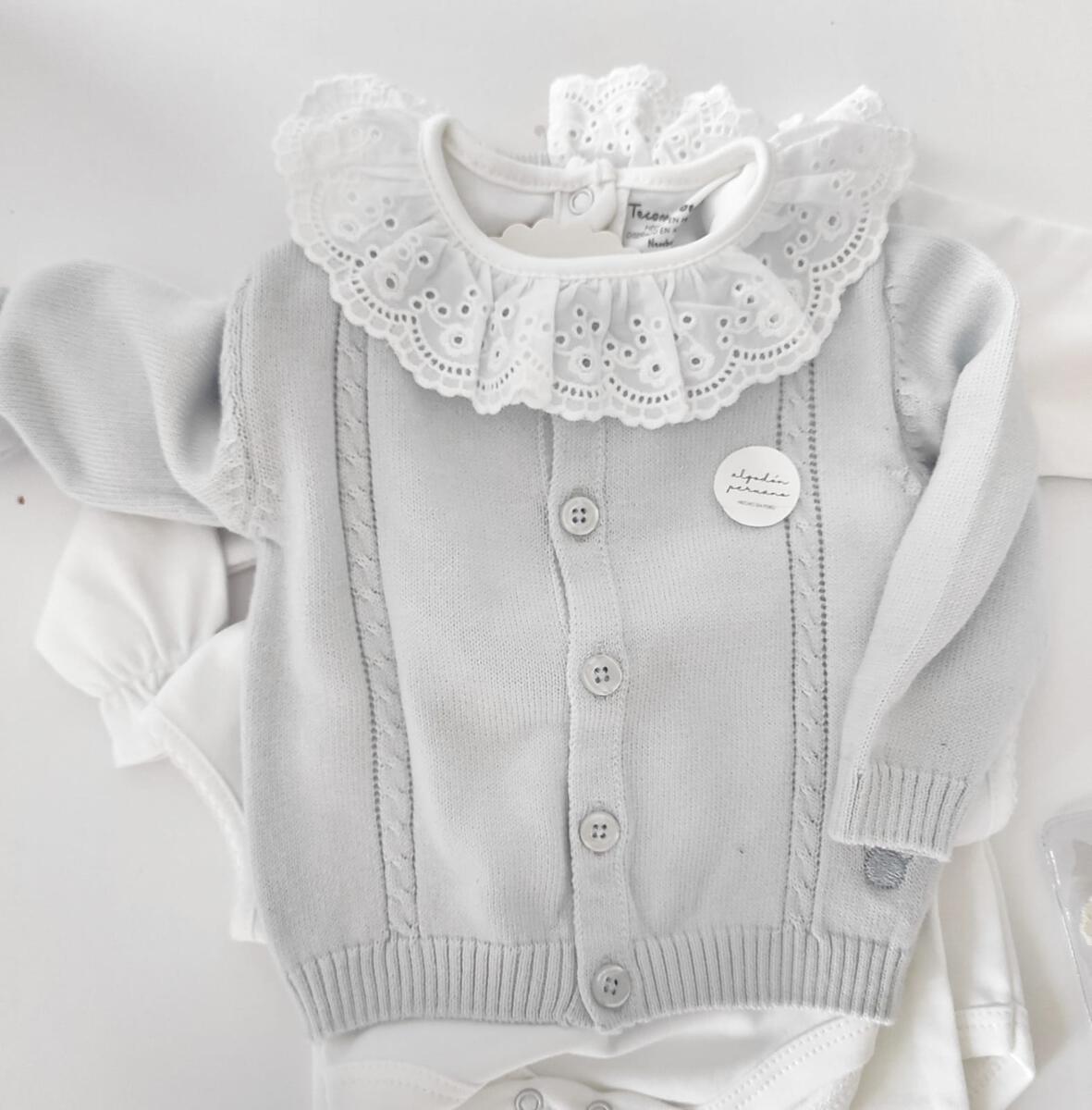 Broderie Long Sleeve Bodysuit | White