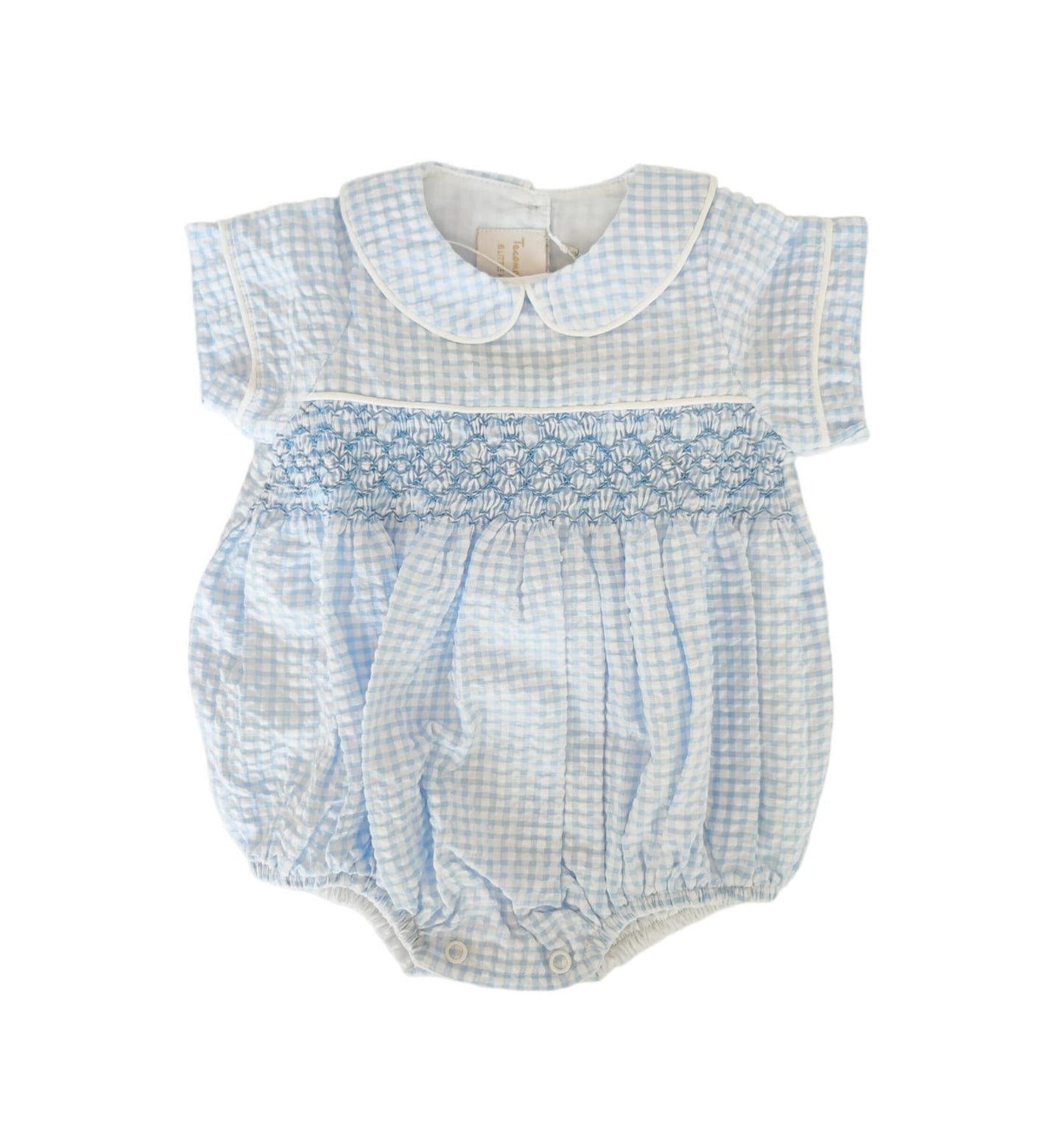 Hamptons Baby Romper | Blue Gingham