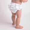 Picot Lace Ruffled Bloomer | White