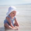 Flowered Eyelet Sunhat | White