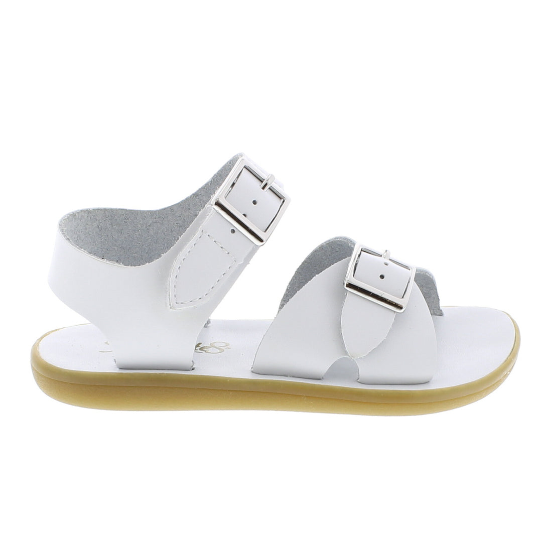 Tide Leather Sandal | White