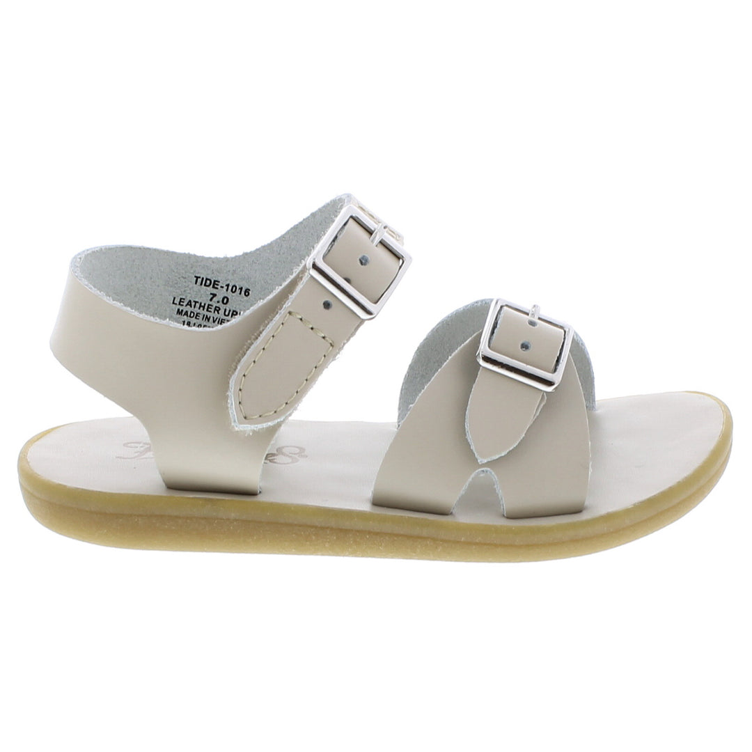 Tide Leather Sandal | Ecru