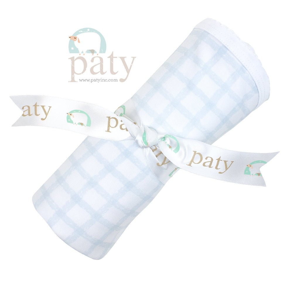 Pima Blanket | Blue Gingham