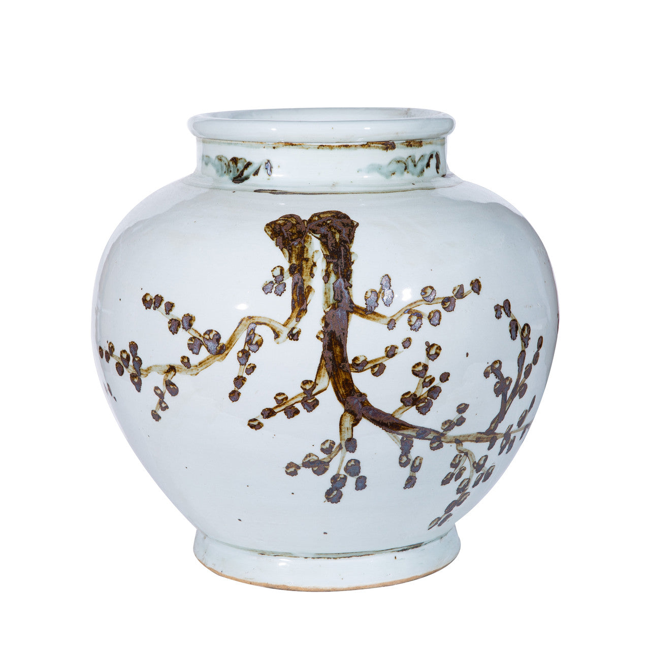 Rusty Brown Weeping Plum Jar | Medium