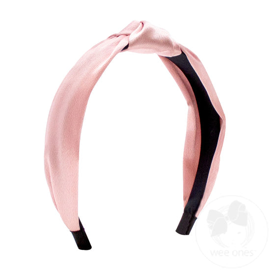 Satin Knot Wrapped Headband | Asst Colors