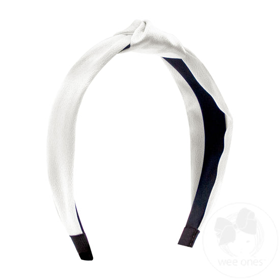 Satin Knot Wrapped Headband | Asst Colors