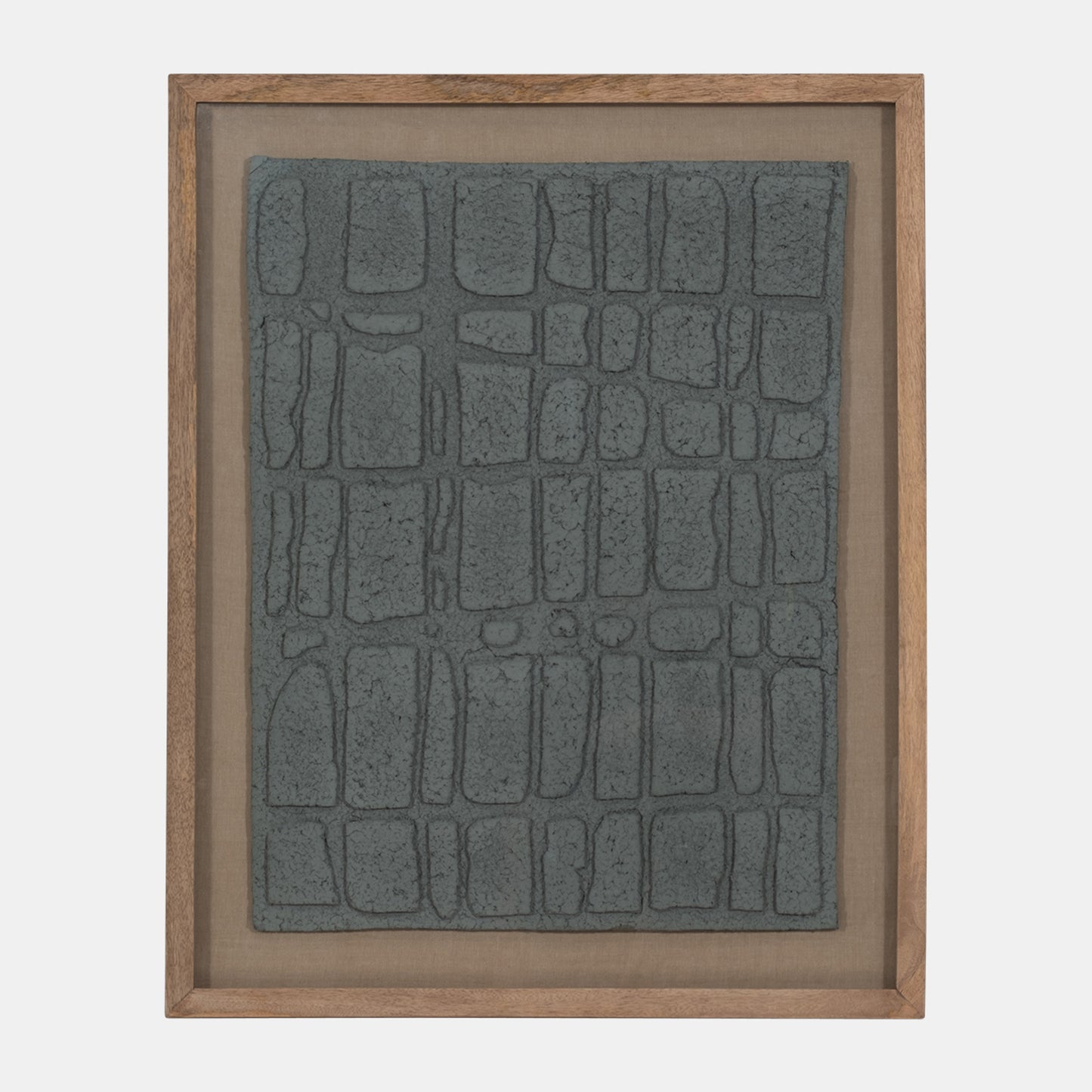 Paper Mache Wall Art | Dark Gray | 28x35