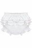 Ruffle Diaper Cover | White Bloomers