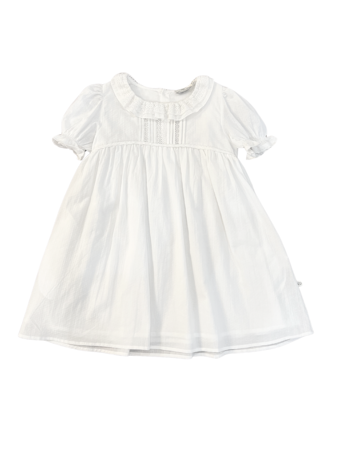 Vanessa Dress | Ivory Cotton Swiss Dobby Tiny Dots