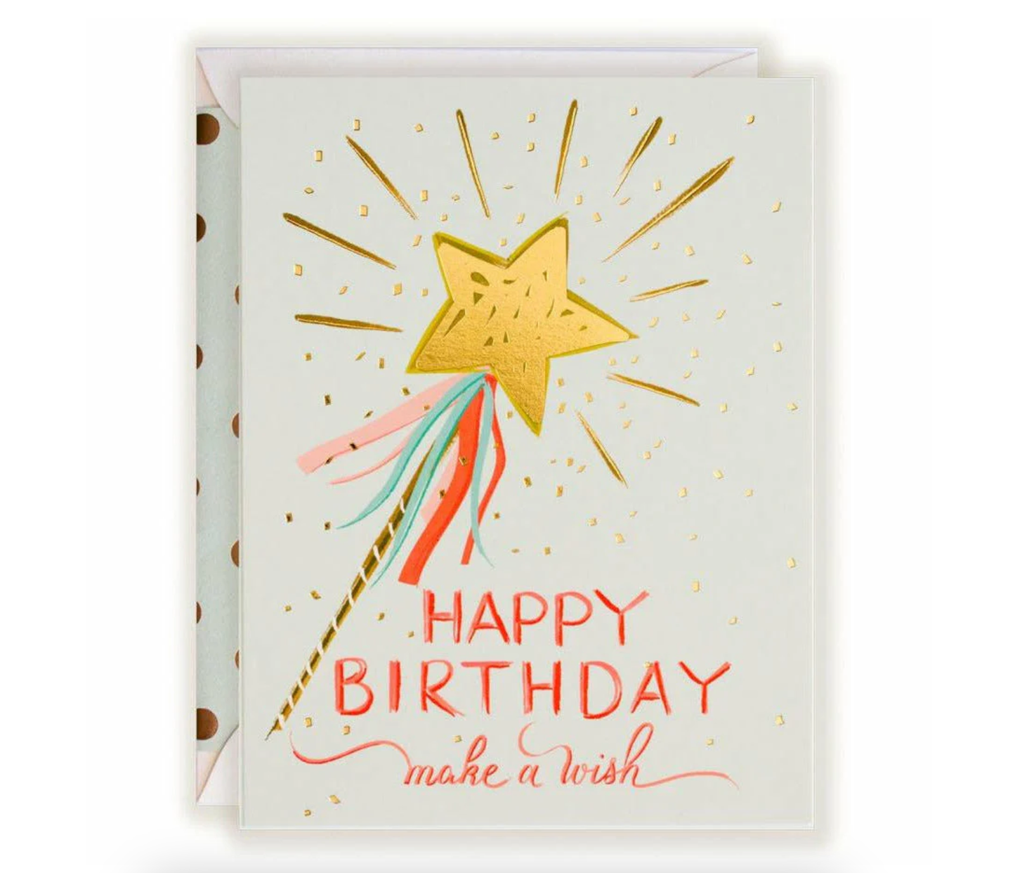 Make a Wish Stars and Wand Birthday Greeting Card