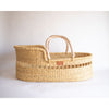 Flore Open Weave Moses Basket  | Natural Handle (Mattress Included)