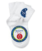 Smooth Toe Turn Cuff Socks | 3 Pair Pack | White