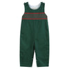 Christmas Smocked Overalls | Green