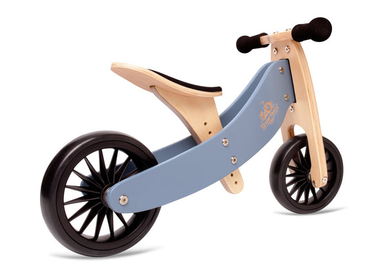 Tiny Tot Plus 2-in-1 Wooden Balance Bike & Tricycle | Slate Blue