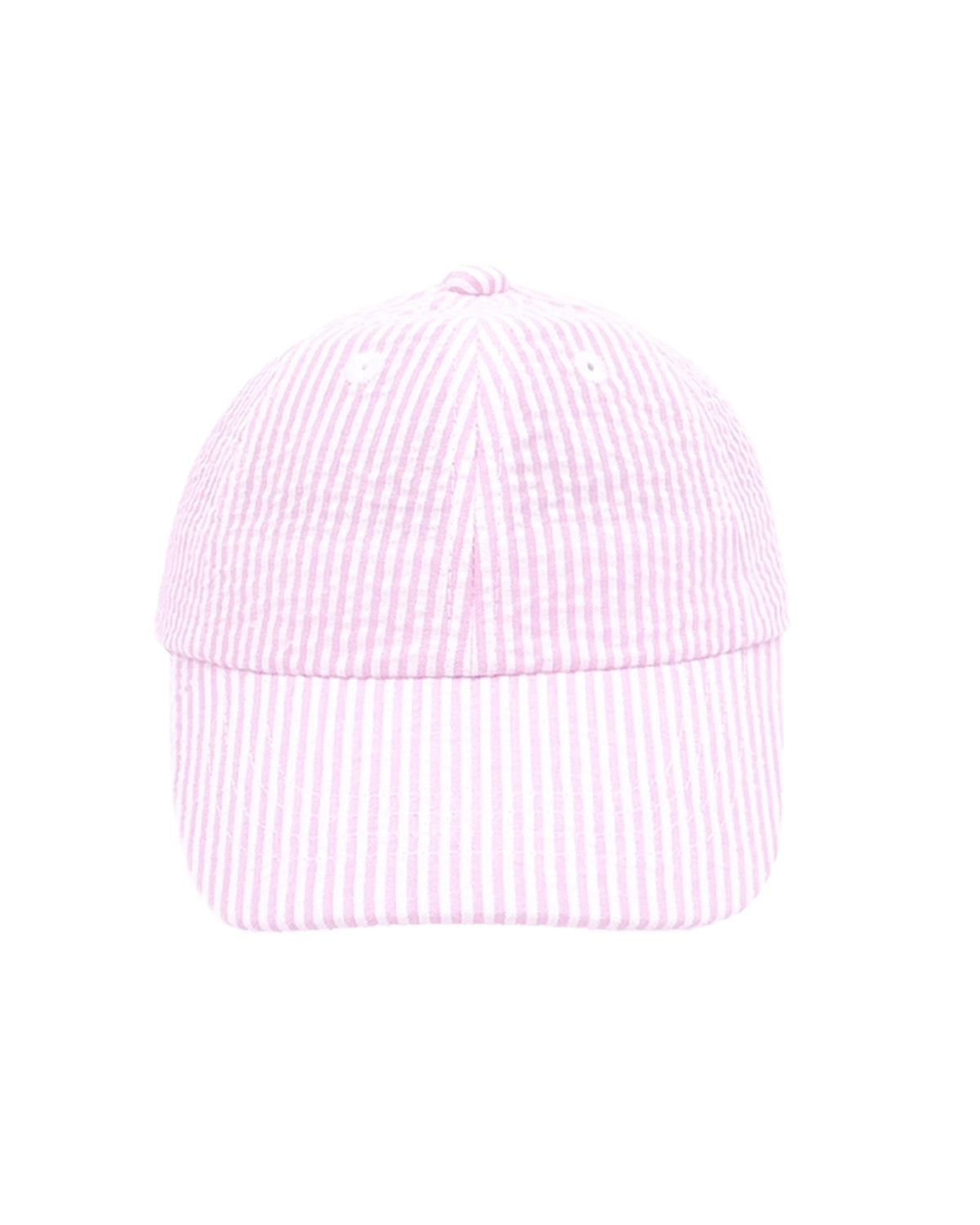 Baseball Hat in Seersucker Pink | Baby