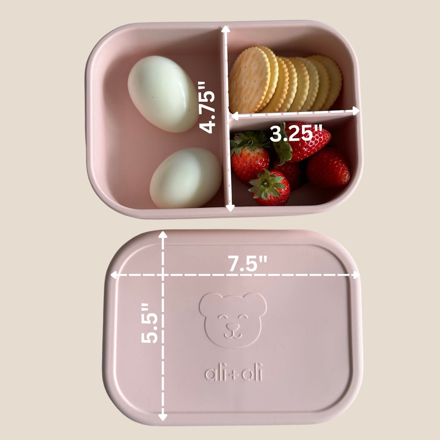 Ali + Oli Silicone Bento Box | Blush