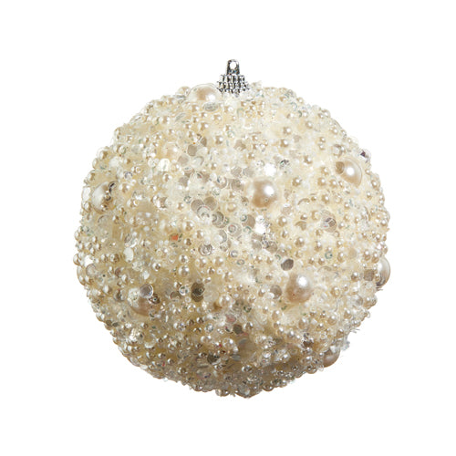 Pearl Embellished Ornament | 4.75"