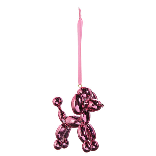 Metallic Pink Dog Ornament | 3.75"