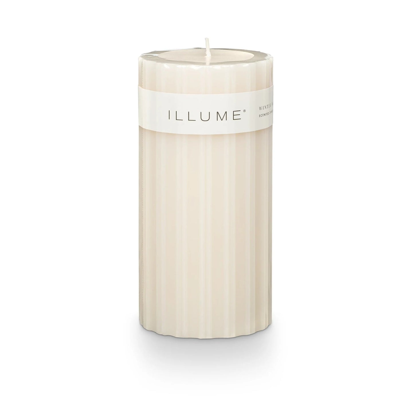 Winter White Fragranced Pillar Candle | Medium