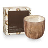 Woodfire Large Boxed Crackle Glass Candle