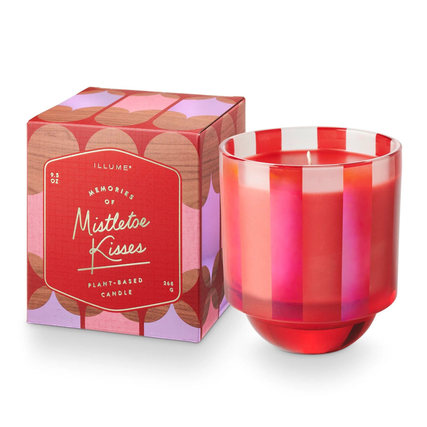 Mistletoe Kisses Glass Boxed Candle