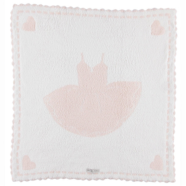 CozyChic Scalloped Receiving Blanket | Pink