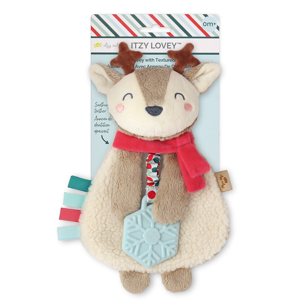 Holiday Itzy Lovey™  Plush + Teether Toy | Reindeer