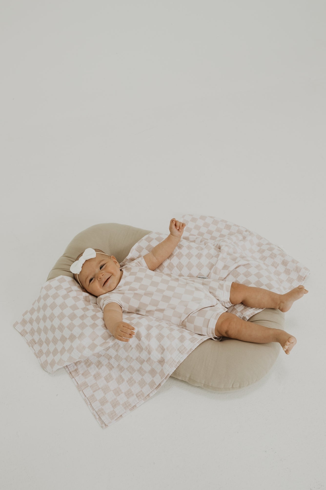 Checkered Luxe Swaddle