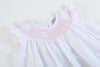 Big Sister Smocked Bishop Dress | White