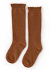 Sugar Almond Lace Top Knee High Socks