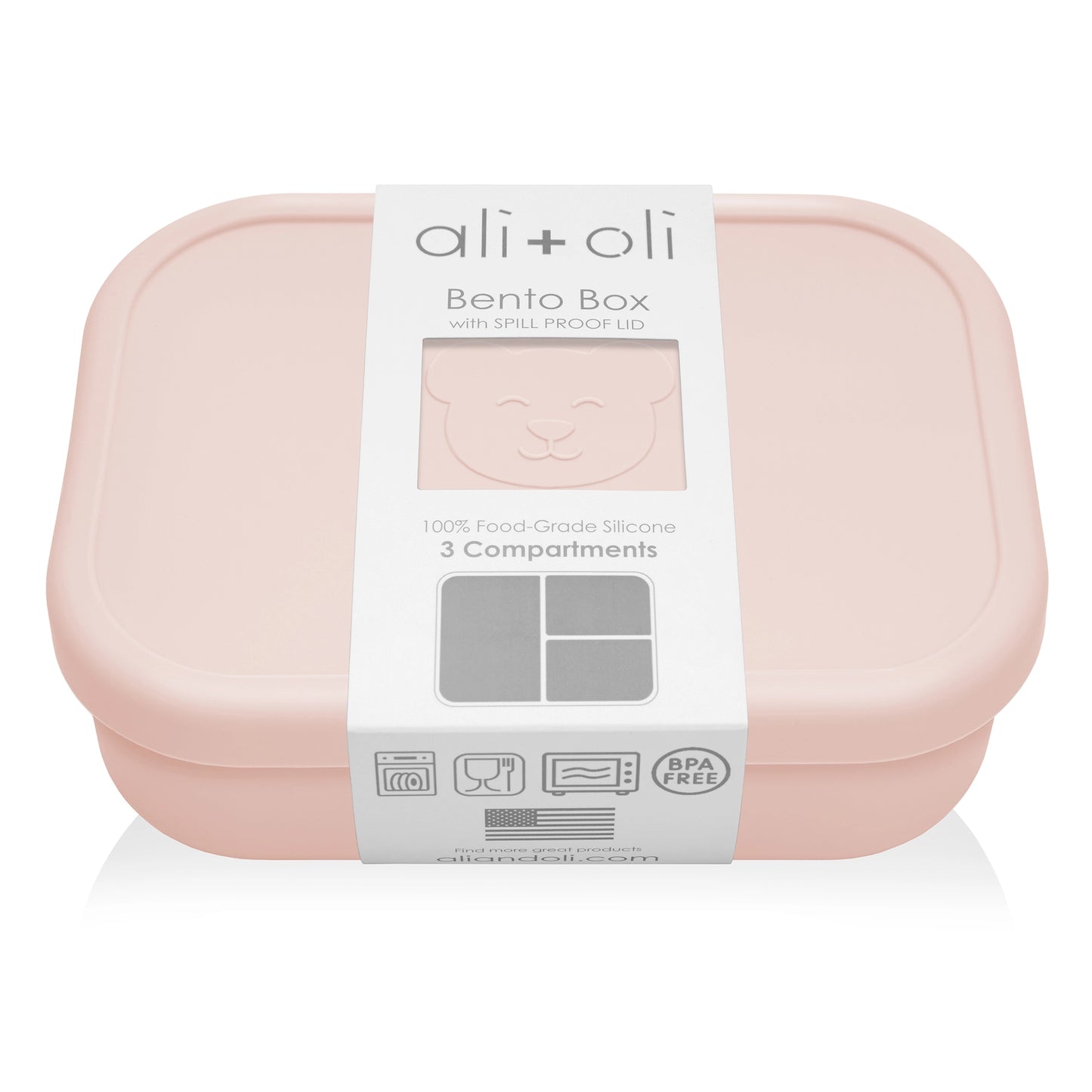 Ali + Oli Silicone Bento Box | Blush