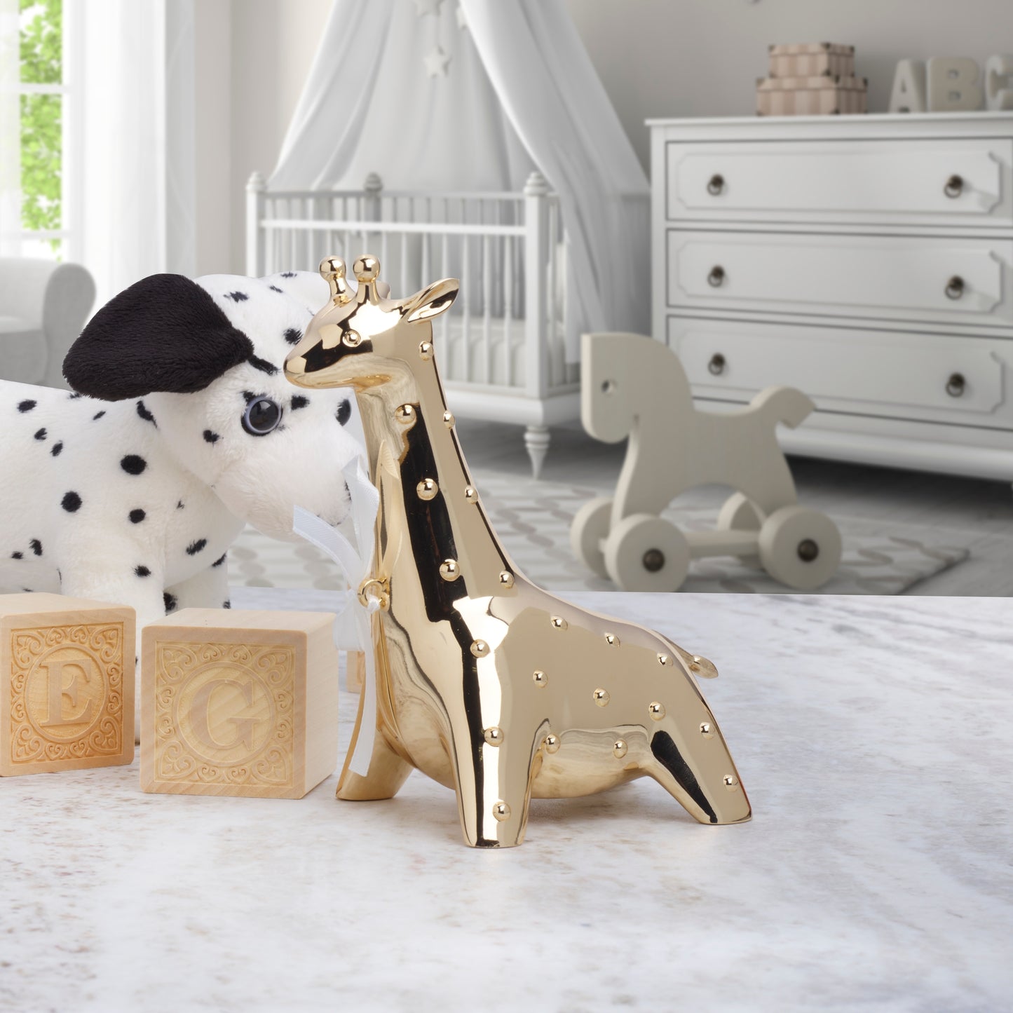 Baby Giraffe Bank | Gold