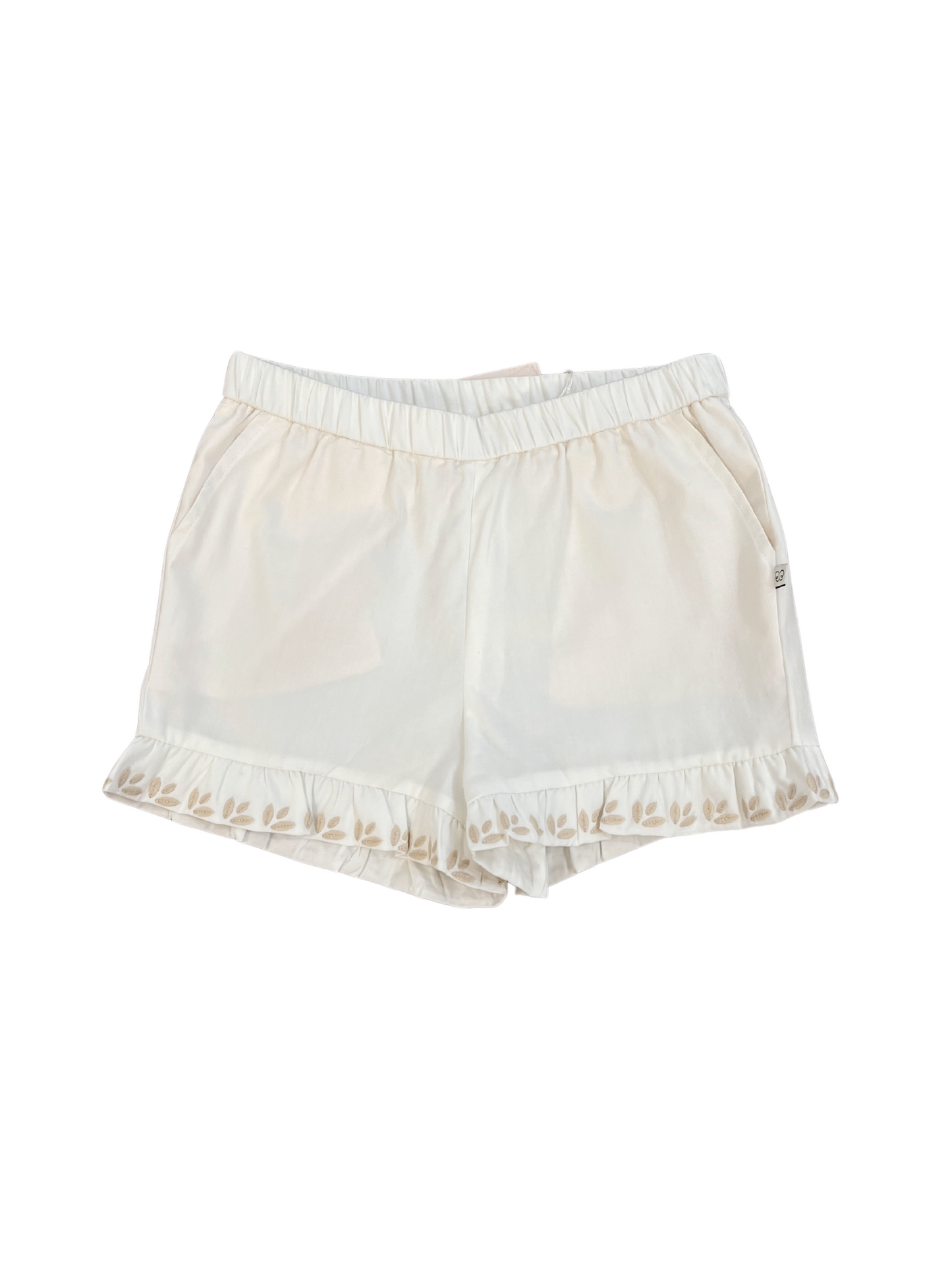 Joseph Ruffle Hem Shorts | White Cotton Twill