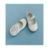 Lucille Scalloped Flat | White