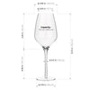 Luxbe Wine Crystal Glasses Spiral Stem  Set 4, 19oz