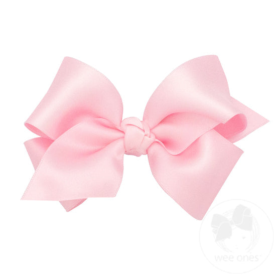 Small French Satin Hair Bow | Asst. Colors