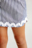 Susanne Skirt | Nantucket Navy Stripe With Worth Avenue White Ric