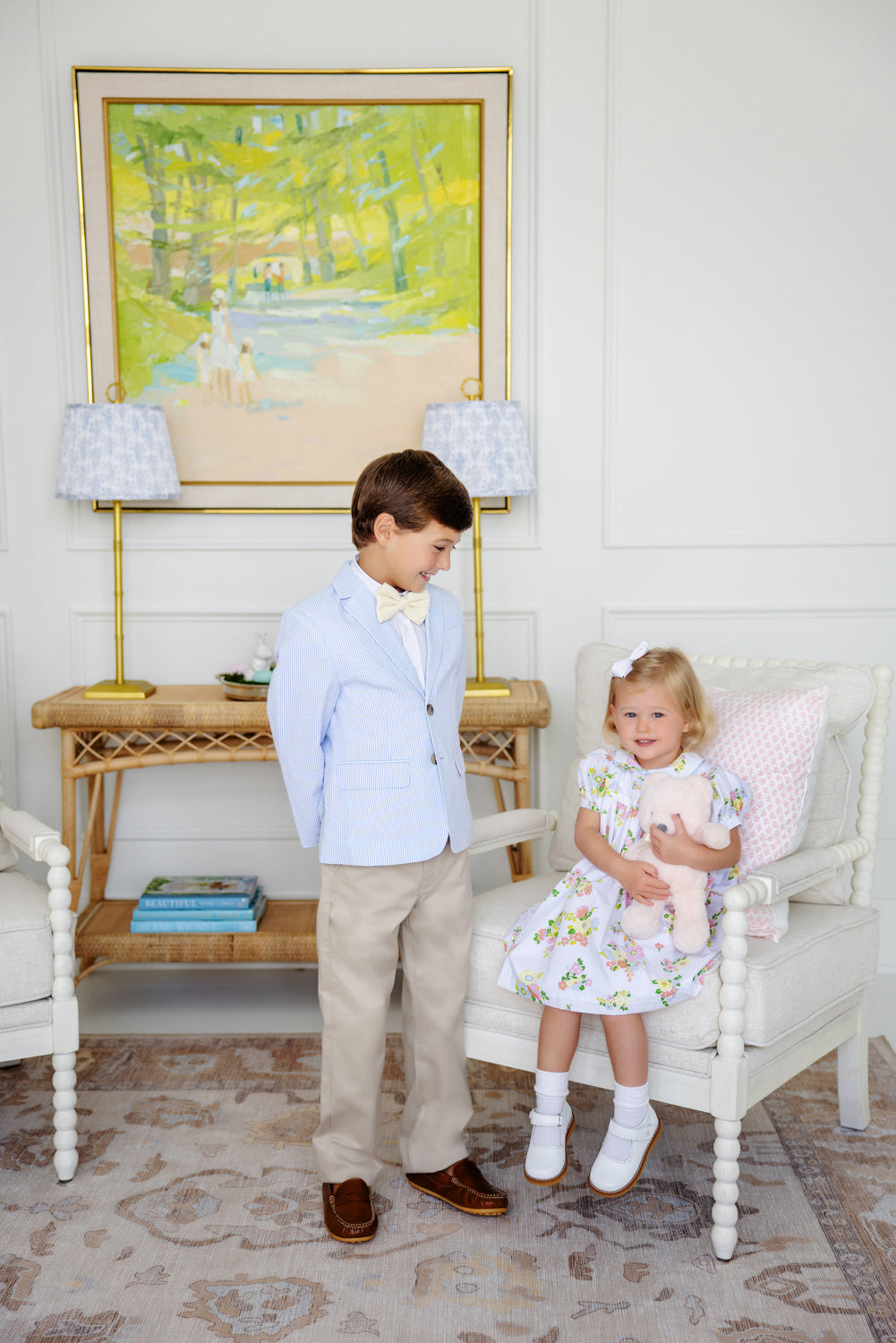 Mary Dal Dress - Broadcloth | Biltmore Blooms and Buckhead Blue