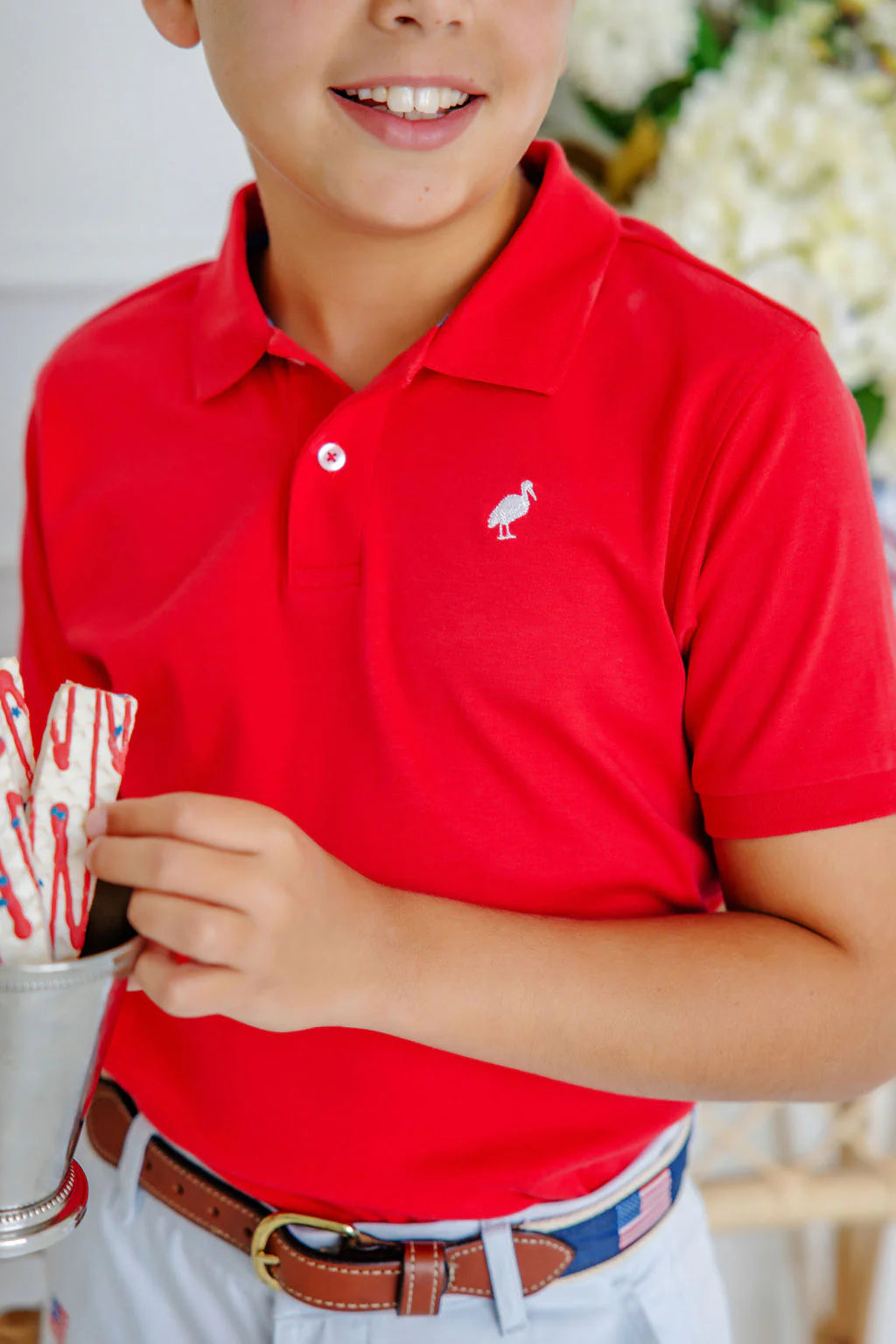 Prim & Proper Polo | Richmond Red/Worth Ave White