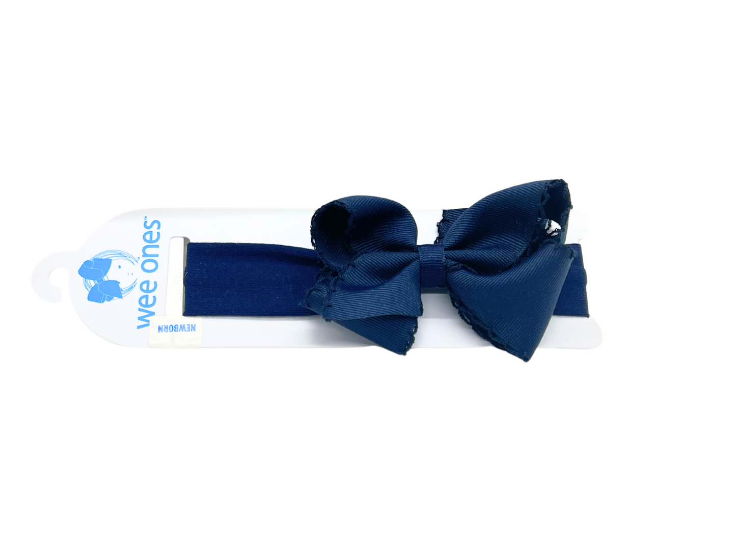 Small King Moonstitch Bow on Jersey Headband | Asst. Colors