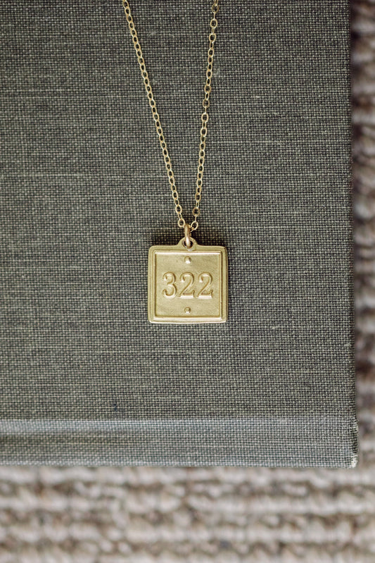 16" - Lamentations 3:22 (Petite Pendant Necklace)