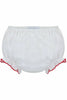 Ruffle Diaper Covers | Red Trim