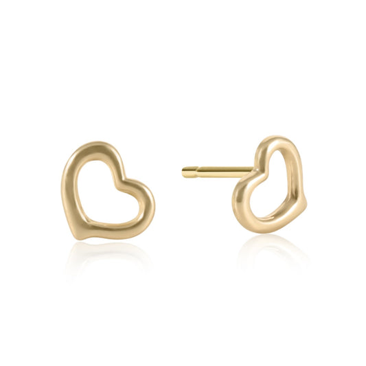 Love Stud Earrings | Gold