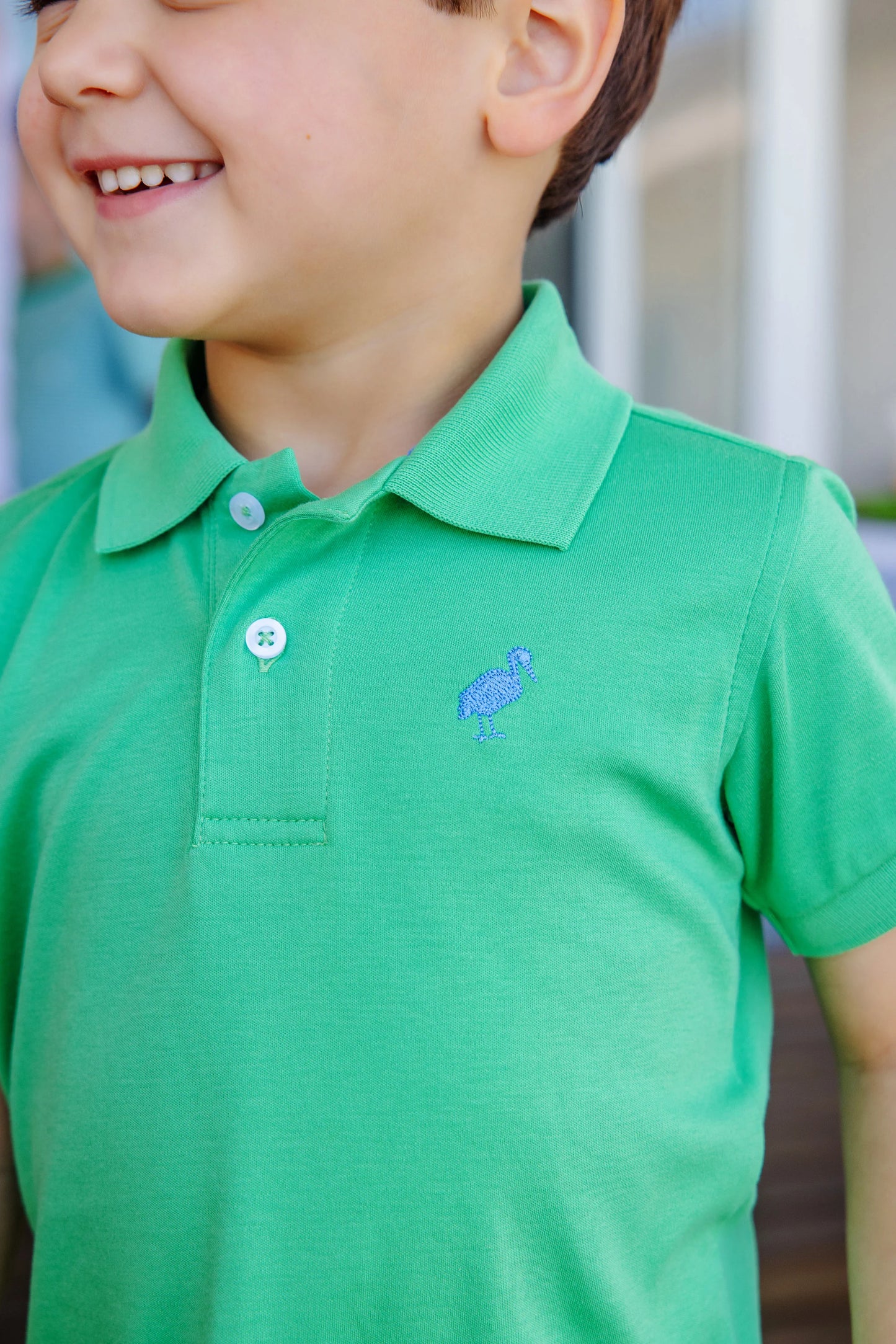 Prim & Proper Polo | Kiawah Kelly Green/Barbados Blue