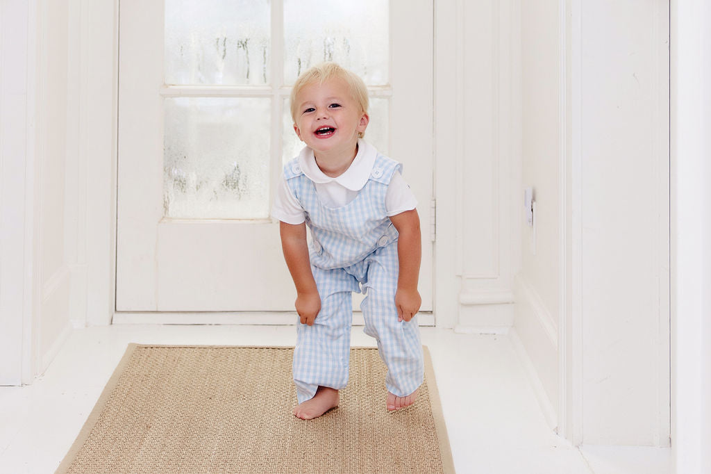 Peter Pan Collar Shirt/Onesie - Pima Short Sleeve - Worth Ave White