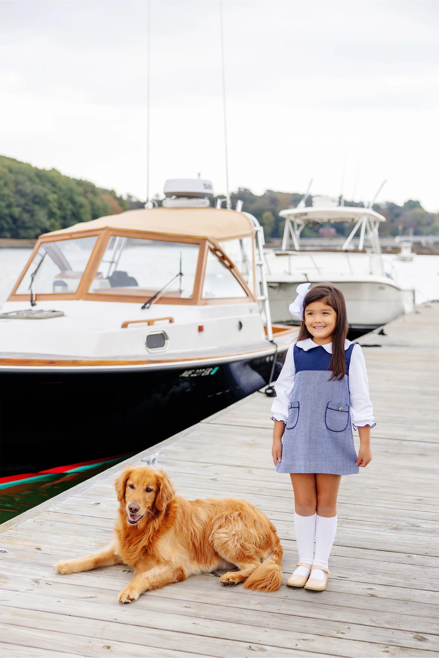 Jill Jumper | Nantucket Navy Tweed