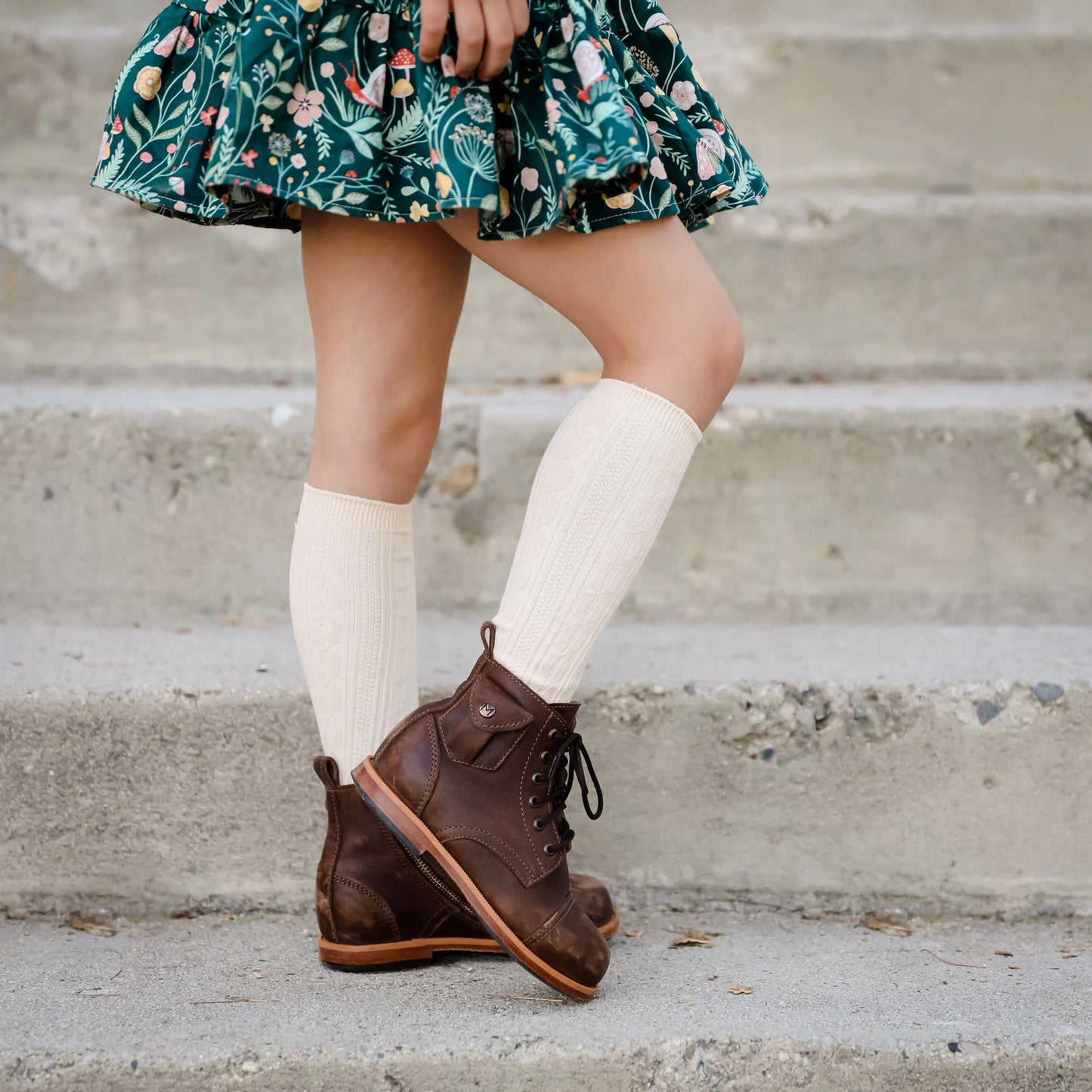 Vanilla Knee Highs Socks