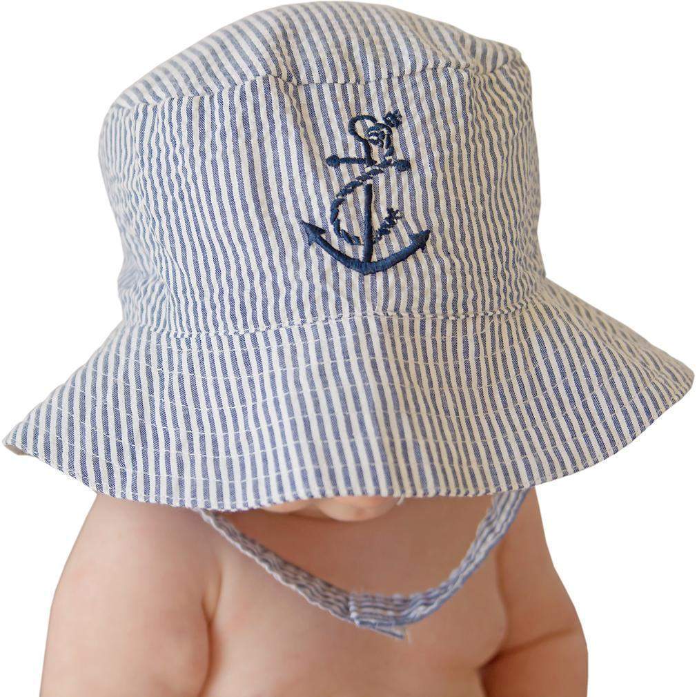 Seersucker Bucket Hat | Anchor