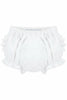 Ruffle Diaper Cover | White Bloomers