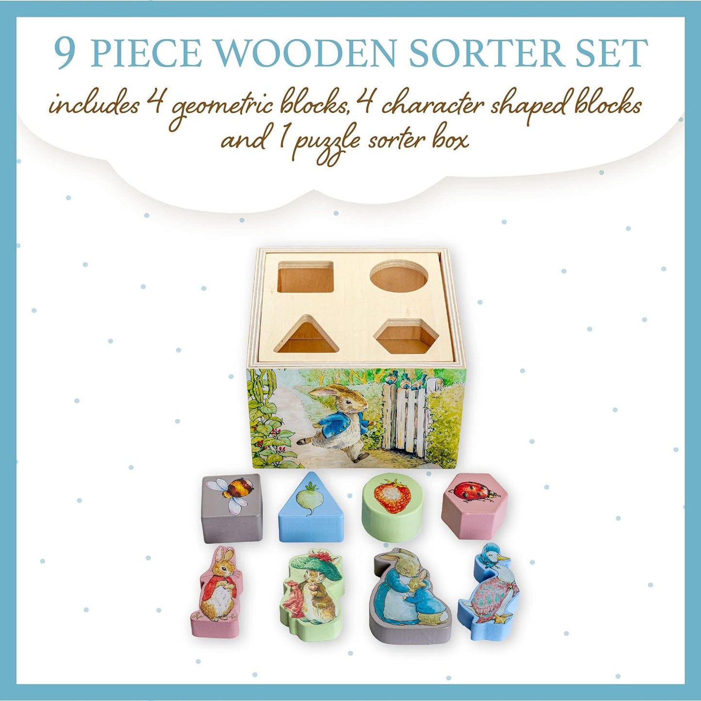 Beatrix Potter Peter Rabbit Wooden Shape Sorter